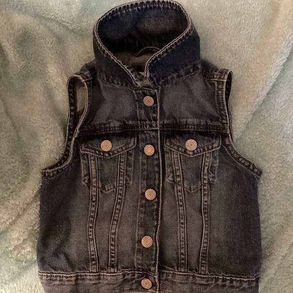 Gap Kids GAP FOR GOOD Denim Girls Jean Jacket Coat Vest  Blue - Picture 5 of 9